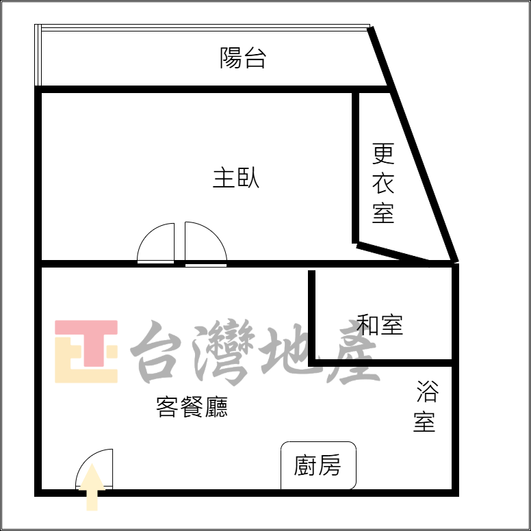C14 中山站獨棟採光2房*
